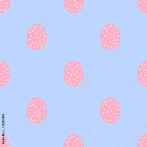 Cute seamless background with easter eggs pattern