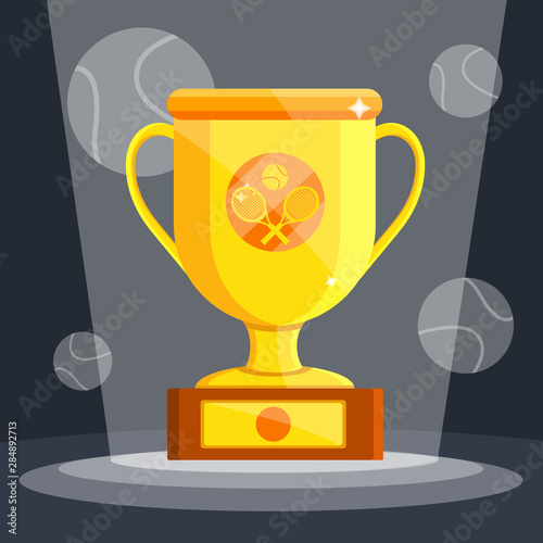 sport tennis trophy