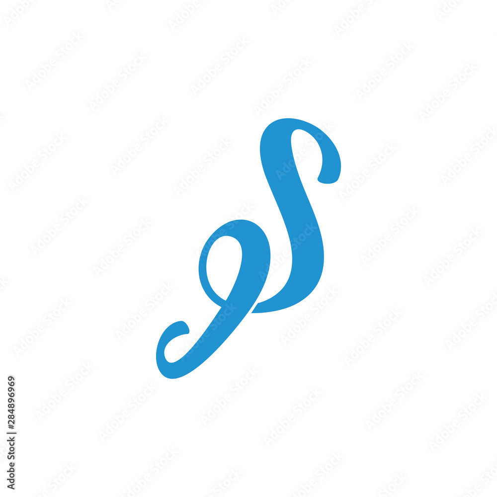 letters sg loop ribbon design logo vector letters sg loop ribbon design logo vector