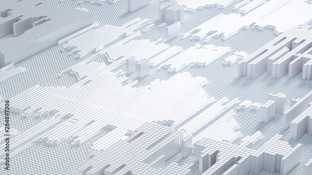 Obraz premium Abstract technology background. 3d illustration, 3d rendering.