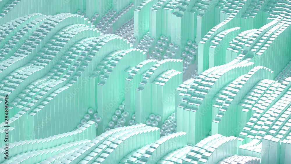 Obraz premium Abstract technology background. 3d illustration, 3d rendering.