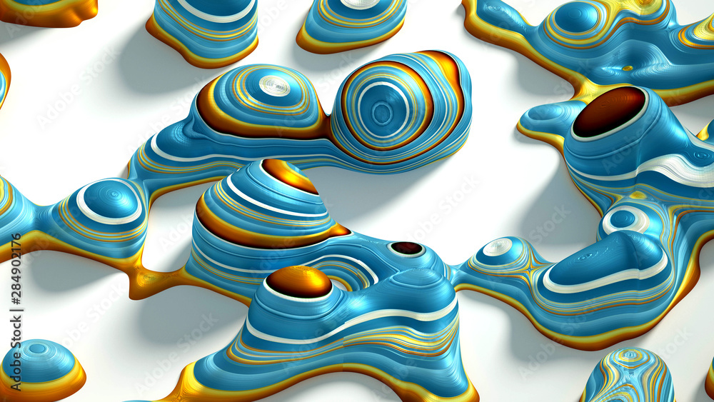 Obraz premium Bright, juicy abstraction background. 3d illustration, 3d rendering.