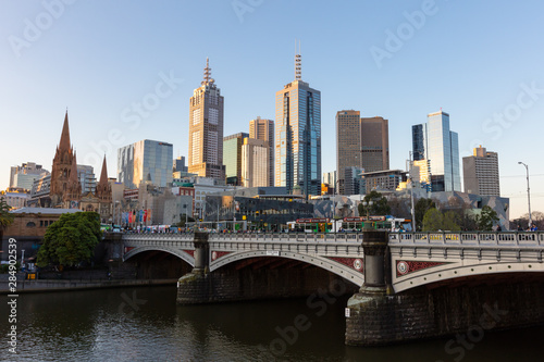 Melbourne Skyline at Sunset © FiledIMAGE