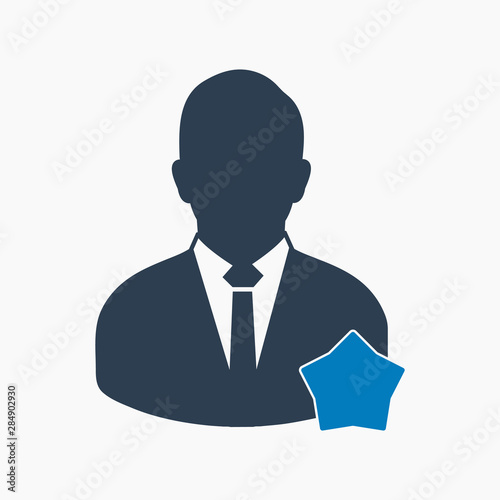 Valued customer icon. Flat style vector EPS.