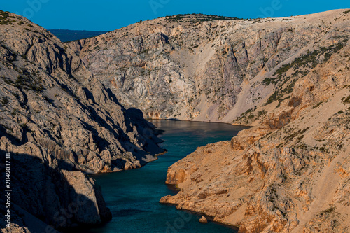 Zrmanja river canyon in Velebit mountains in Dalmatia, Croatia