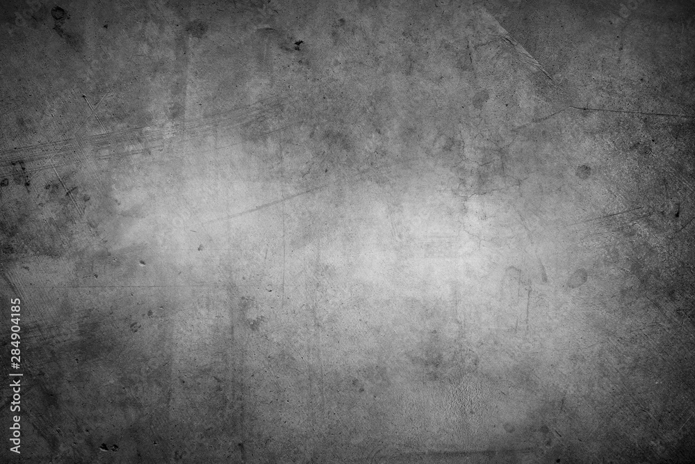 Grey textured concrete wall background - obrazy, fototapety, plakaty 