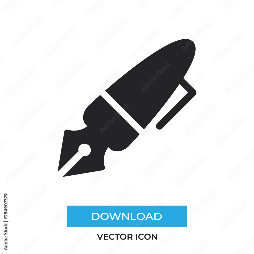Pen vector icon, simple sign for web site and mobile app. Pen vector icon, simple sign for web site and mobile app.