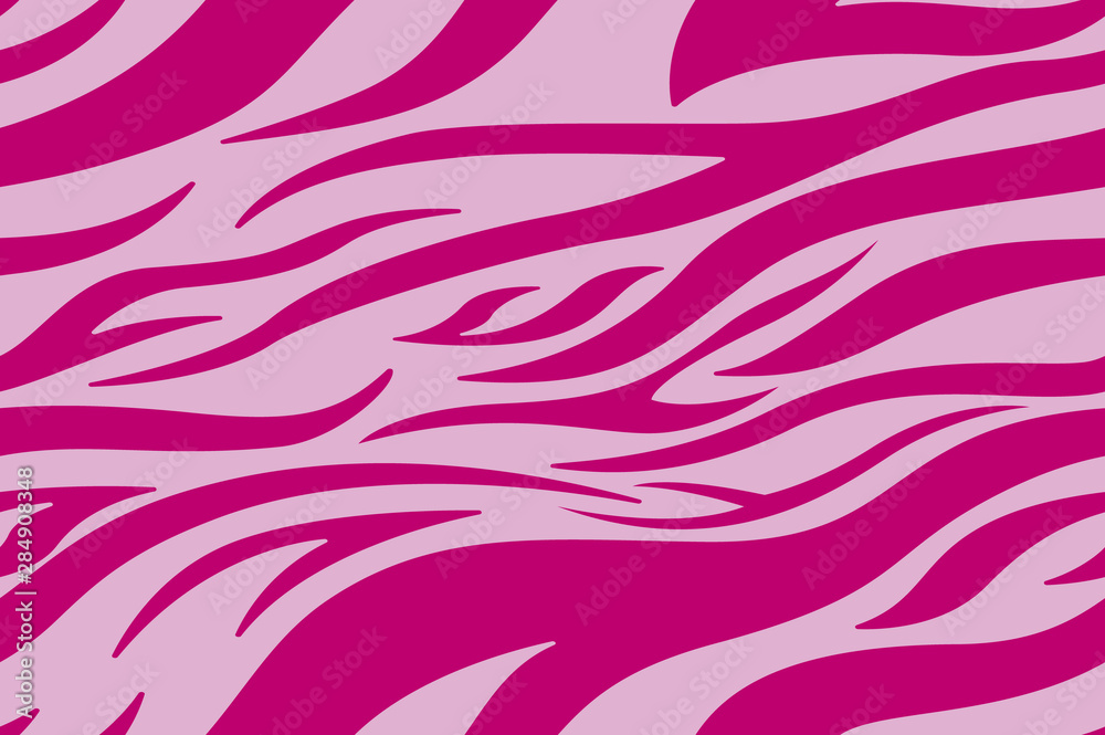pink Zebra print. Stripes, animal skin, tiger stripes, abstract