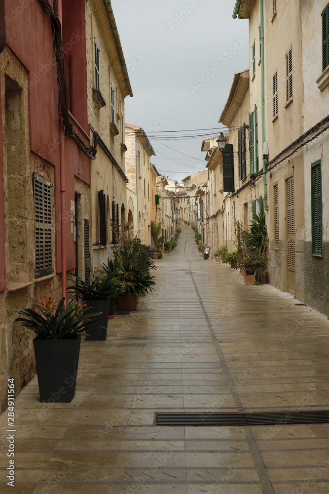 Die Altstadt von Alcúdia, Mallorca, Balearen, Spanien