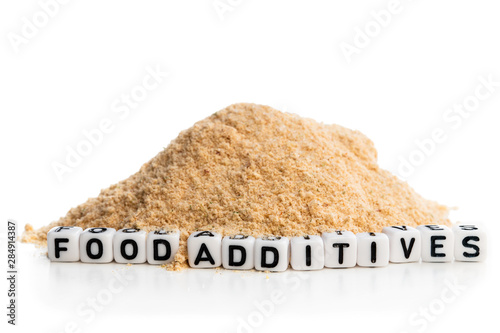Fotografie Concept showing appearance of the food additives in the everyday fastfood