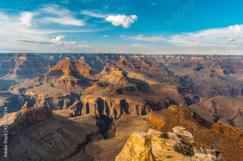 Beautiful views at Sunset at the Mojave Point of Grand Canyon. Arizona