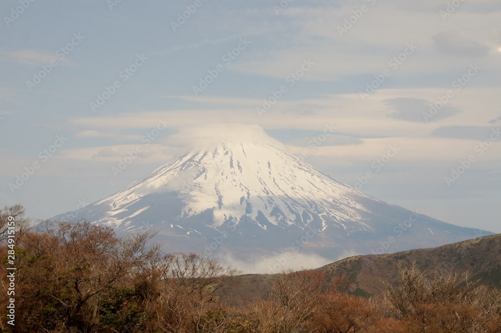 Fototapeta premium Mount Fuji taken from Owakudani