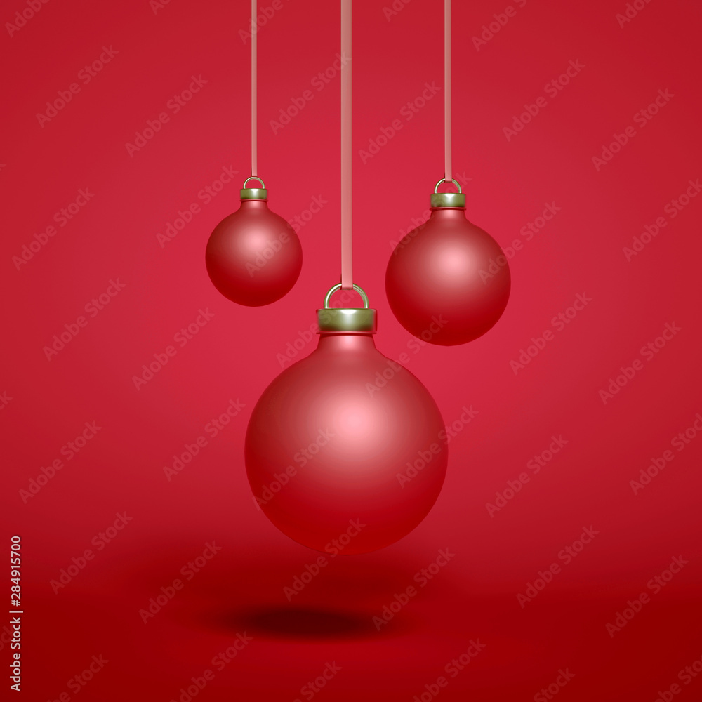 Holiday, christmas, gift, christmas tree background. 3d illustration, 3d rendering.