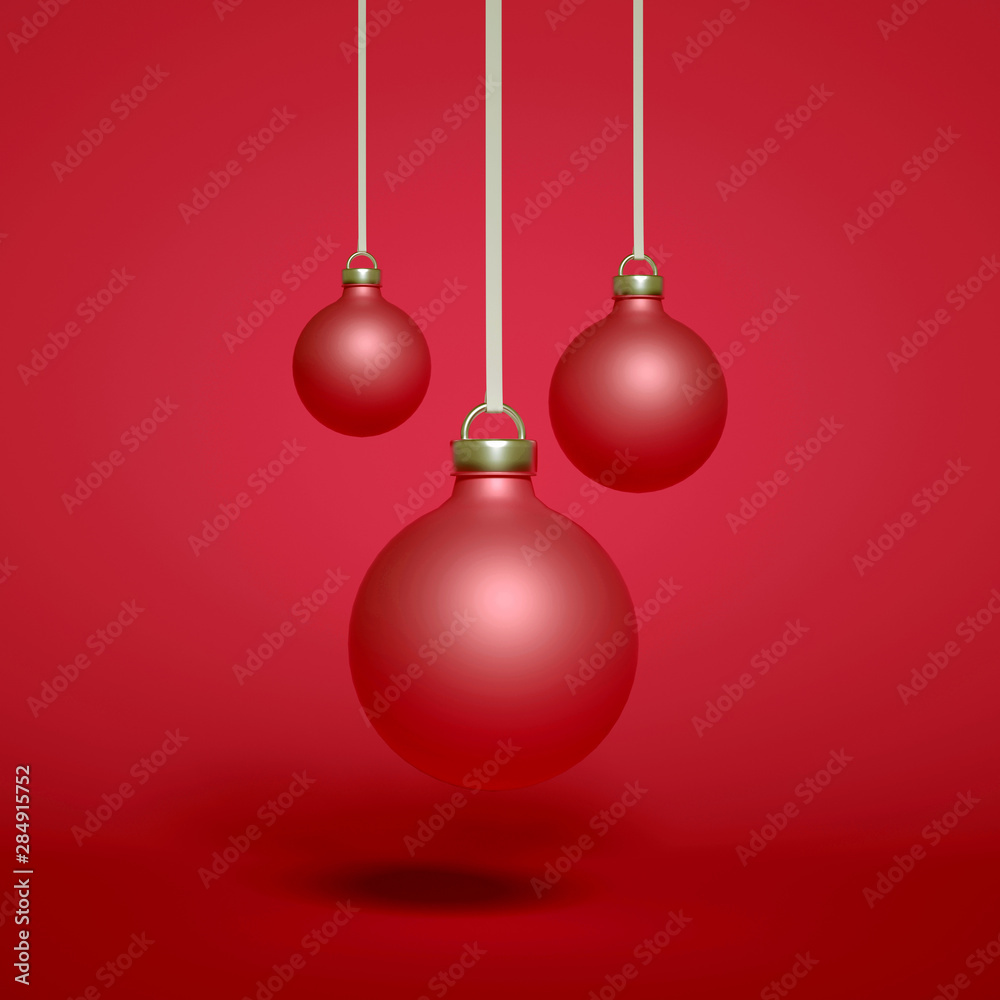 Holiday, christmas, gift, christmas tree background. 3d illustration, 3d rendering.