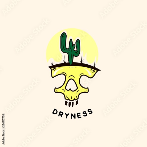 dryness abd skull concept