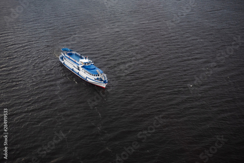 Ship on the Volga River in Nizhny Novgorod, Russia © lusyaya