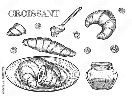 Croissants good morning still life