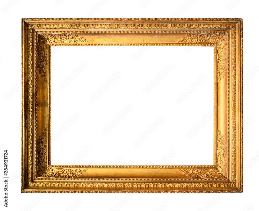 Fototapeta premium retro decorated wooden picture frame
