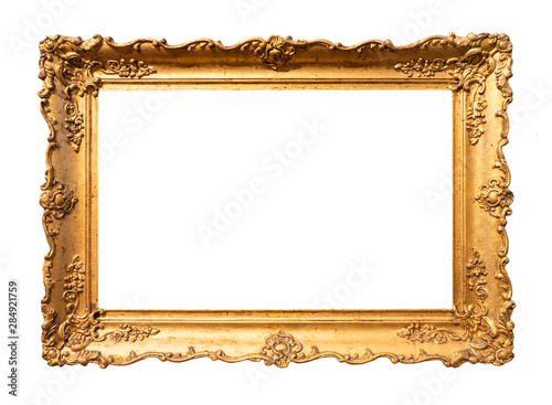 old wide ornamental baroque picture frame