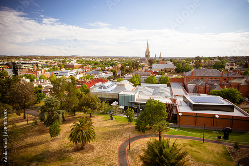 View over Bendigo CBD