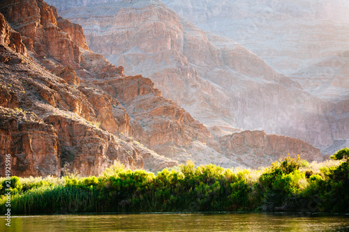 Colorado River scene at Mile 196.5, Grand Canyon National Park, Arizona, USA