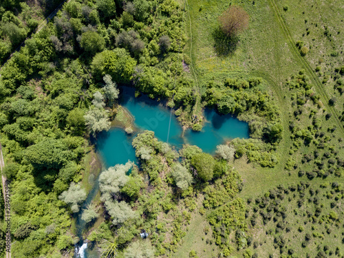 Sinjac Lake / Spring in Croatia close to town Plaški and Plitvice Lakes is One of the 15 deepest lakes in the world with 203 m of depth