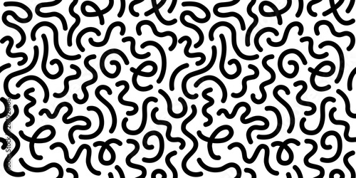 Seamless black and white geometric pattern. Hipster Memphis style.