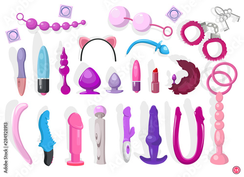 Cute sex toy set vibrators photo