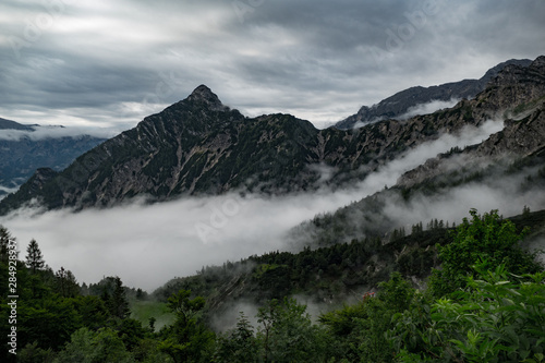 beautiful mountain landscape of totes gebirge mountains around hinterstoder