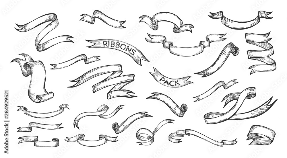 Editable strips line drawing stock set Editable strips line drawing stock set