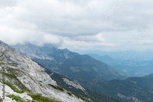 beautiful mountain landscape of totes gebirge mountains around hinterstoder © luciezr