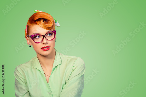 Woman with eye glasses