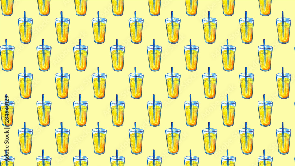 a glass of delicious coctail drink juice with beautiful background, seamless pattern. Summer, beach alcohol a glass of delicious coctail drink juice with beautiful background, seamless pattern. Summer, beach alcohol