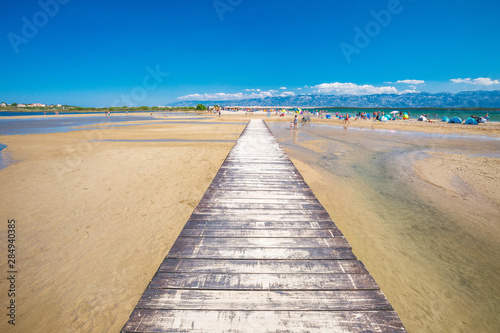 The Queen s Beach with peloid medicinal mud in Nin town  the Zadar County of Croatia  Europe.