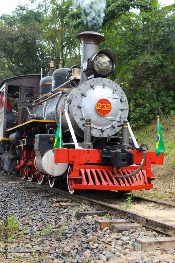 Fototapeta premium old steam locomotive