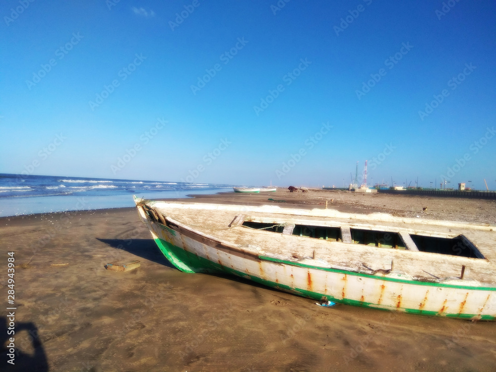 boat on the beach