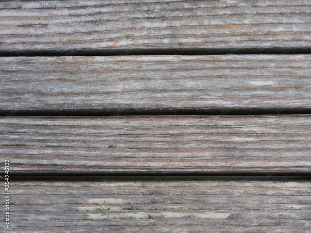 Texture of a wooden walkway outdoors