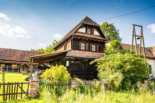 Stara Subocka, Croatia - July 14, 2019. Old architecture in Lonjsko Polje area photo