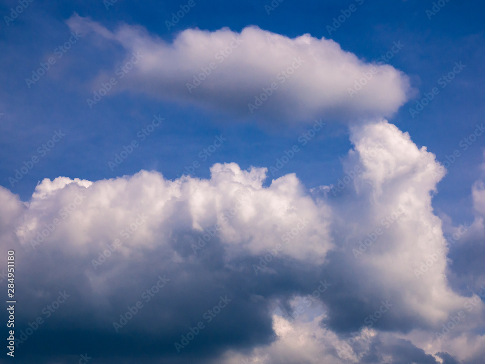Beautiful dense clouds in the blue sky Beautiful dense clouds in the blue sky