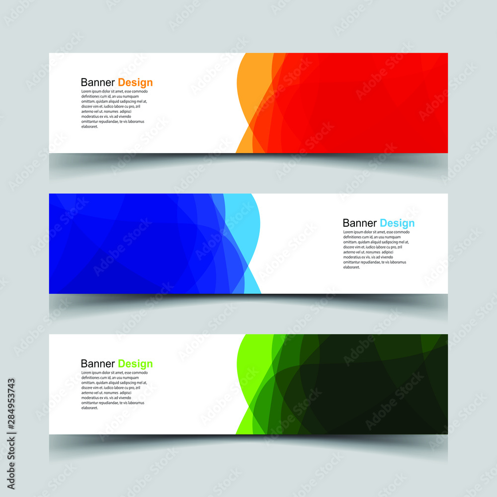 Fototapeta premium Vector Abstract design banner web template