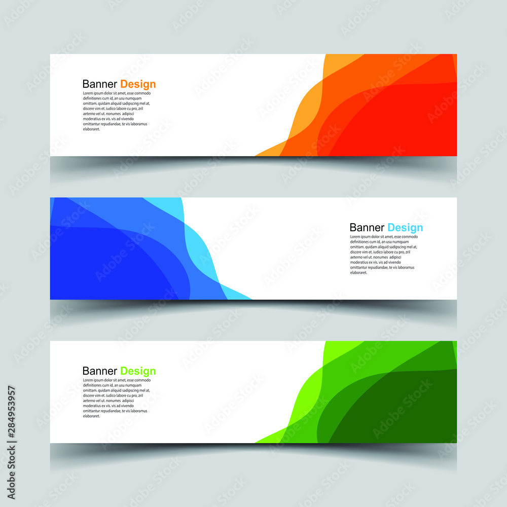 Fototapeta premium Vector Abstract design banner web template