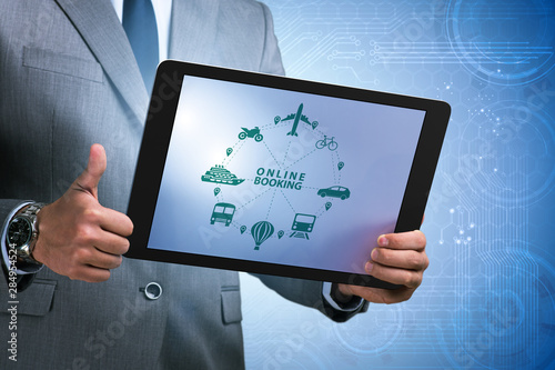 Wallpaper Mural Concept of online booking for trip Torontodigital.ca