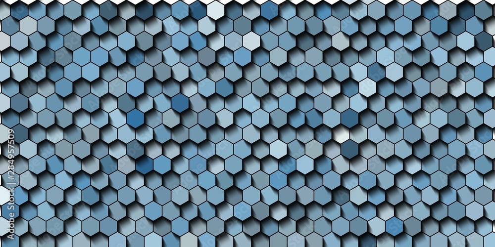 Fototapeta Abstract colorful honeycomb honey seamless pattern hexagon mosaic