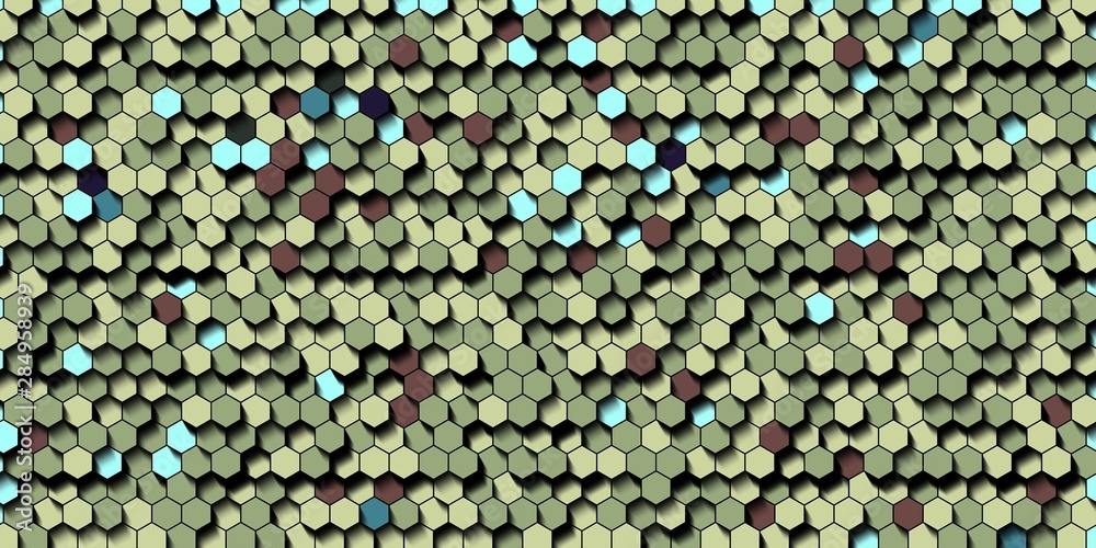 Abstract colorful honeycomb honey seamless pattern hexagon mosaic Abstract colorful honeycomb honey seamless pattern hexagon mosaic