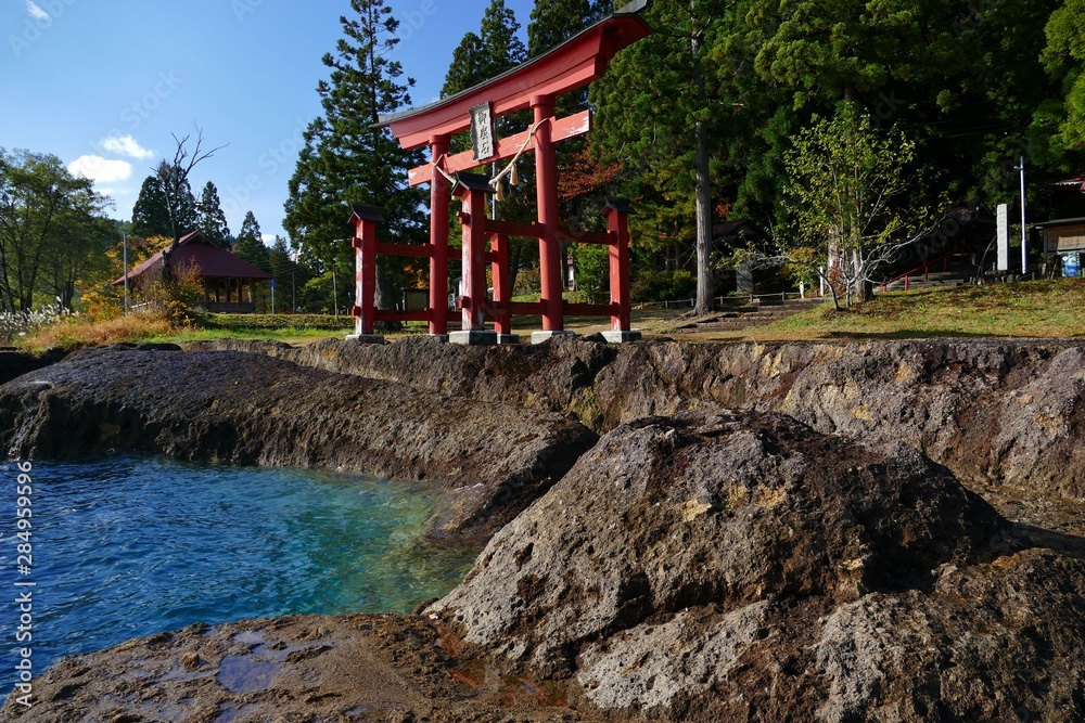 Fototapeta premium 《田沢湖の風景》秋田県仙北市