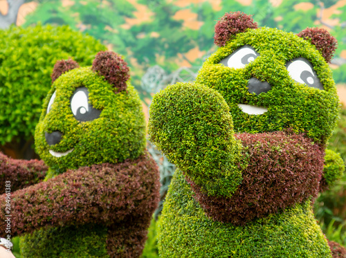 Fotografie numbers made of grass