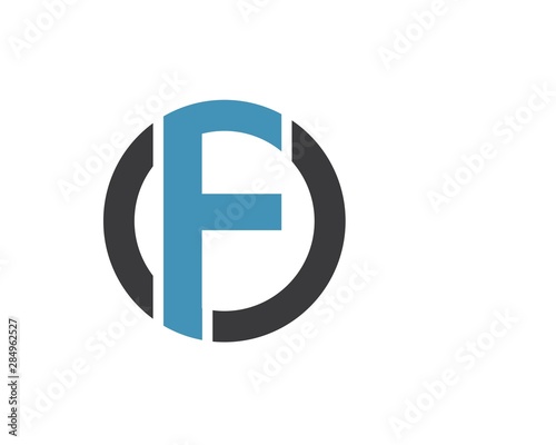 f  letter logo icon illustration vector