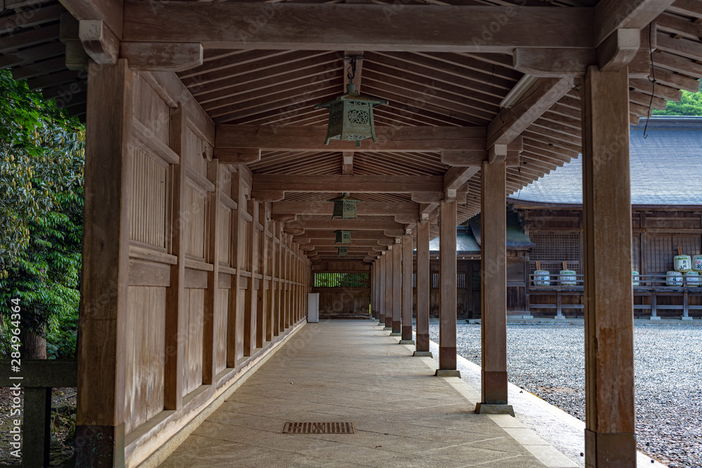 新潟 弥彦神社 回廊