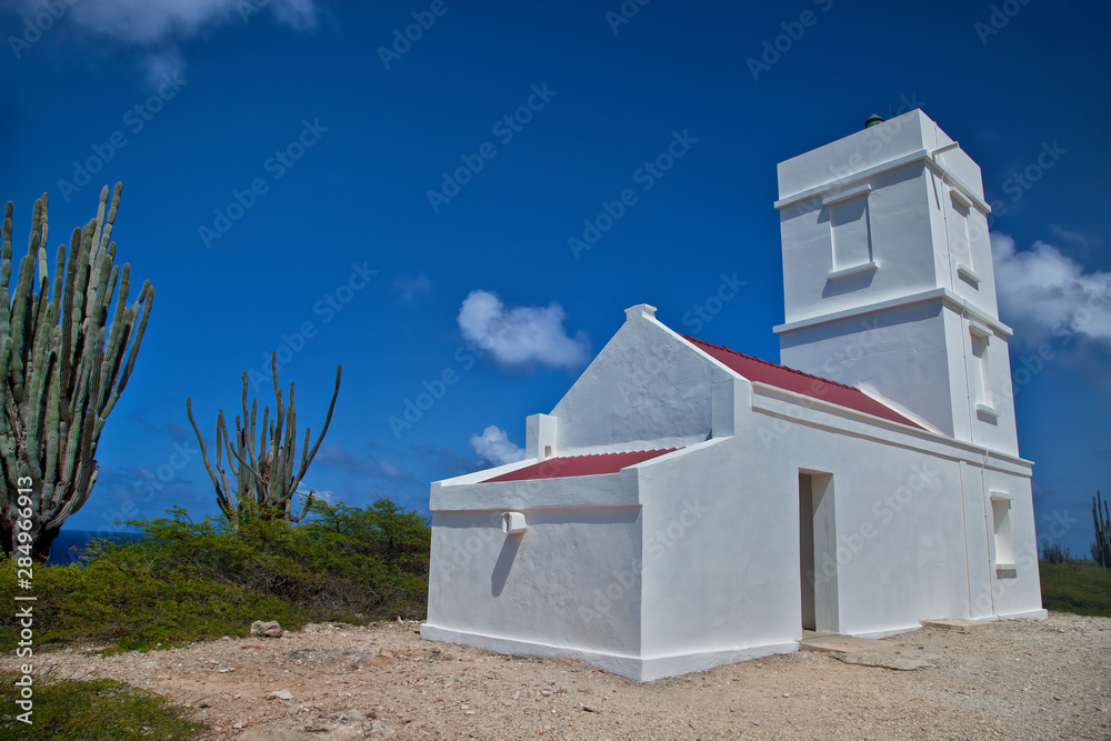 Seru Bentana Lighthouse in Washington Slagbaai National Park, Bonaire