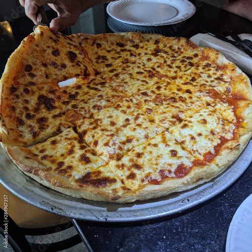 pizza on the table